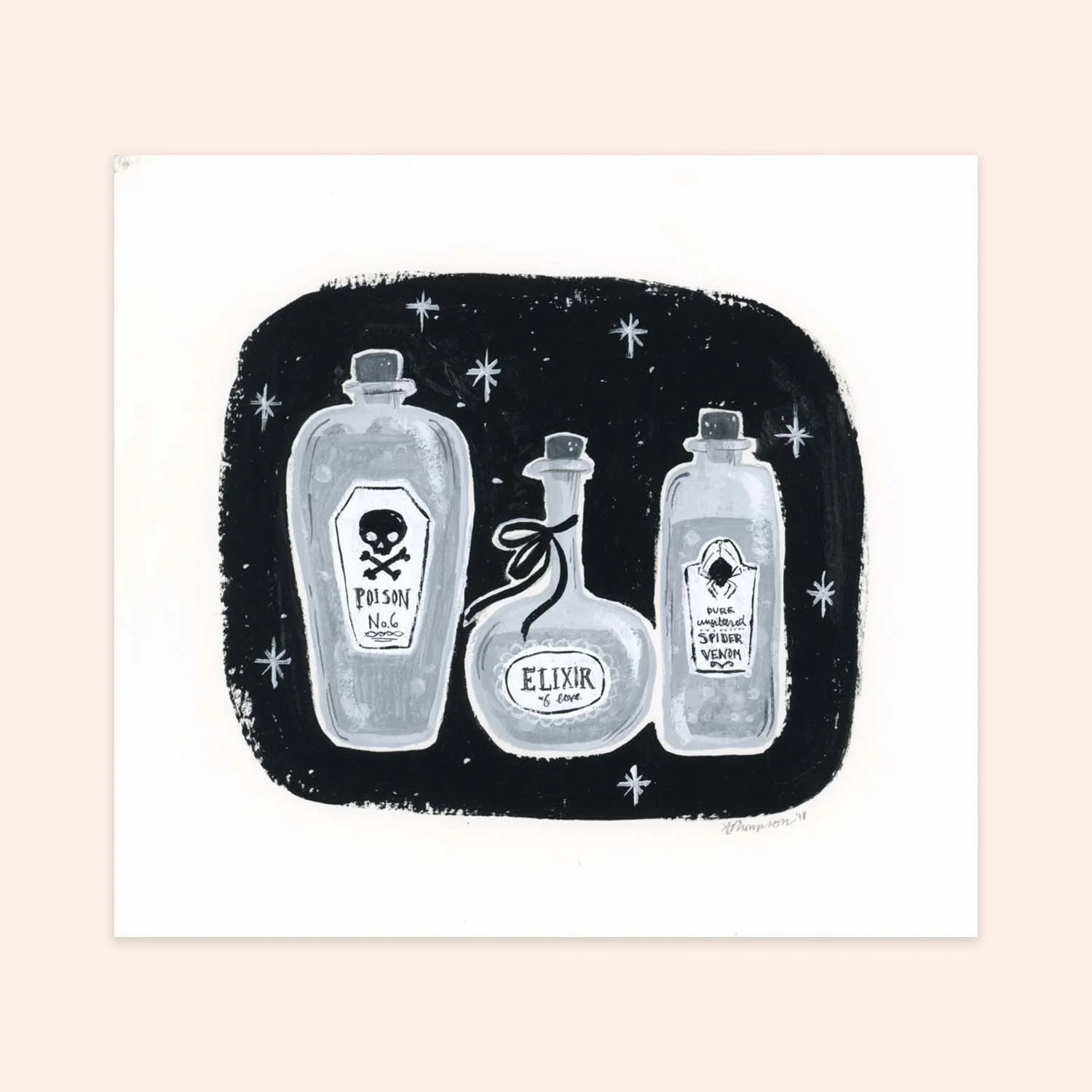 Original - Potion Bottles — Alexandra Thompson Illustration